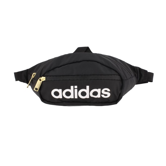 adidas Bags Adidas Fanny Pack Core Waist Pack Black Gold B75 Poshmark